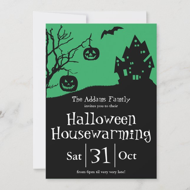 Halloween Housewarming Party and New Address Announcement (Front)