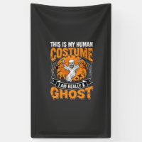 Halloween Human Costume Ghost Skeleton Graphic