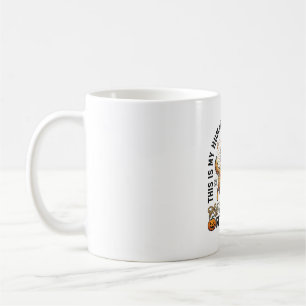Halloween Human Costume Golden Retriever Pumpkin W Coffee Mug
