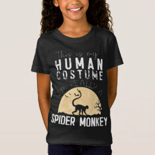 Halloween Human Spider Monkey Creepy Horror T-Shirt