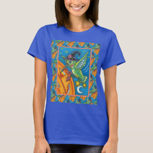 HALLOWEEN HUMMINGBIRD & JACK O LANTERN WHIMSY T-Shirt