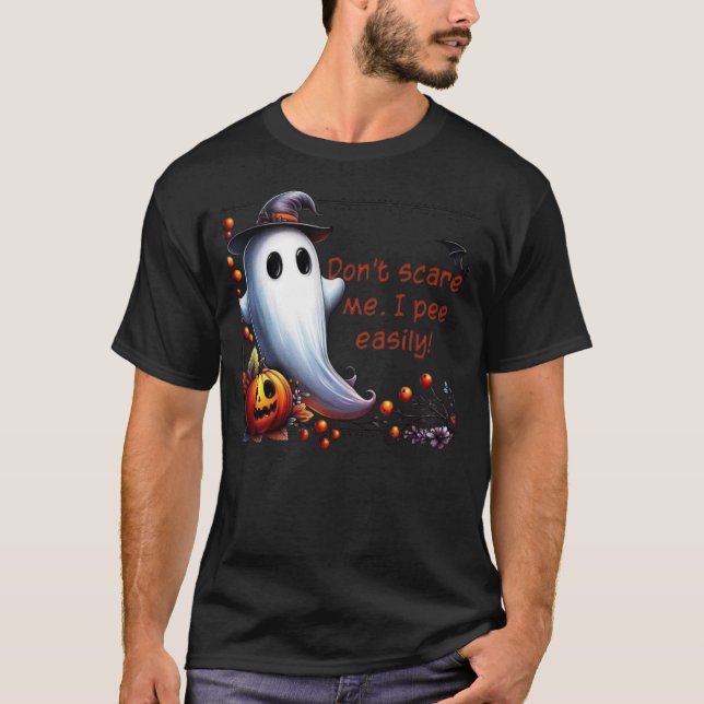 Halloween Humor Ghost T-Shirt (Front)
