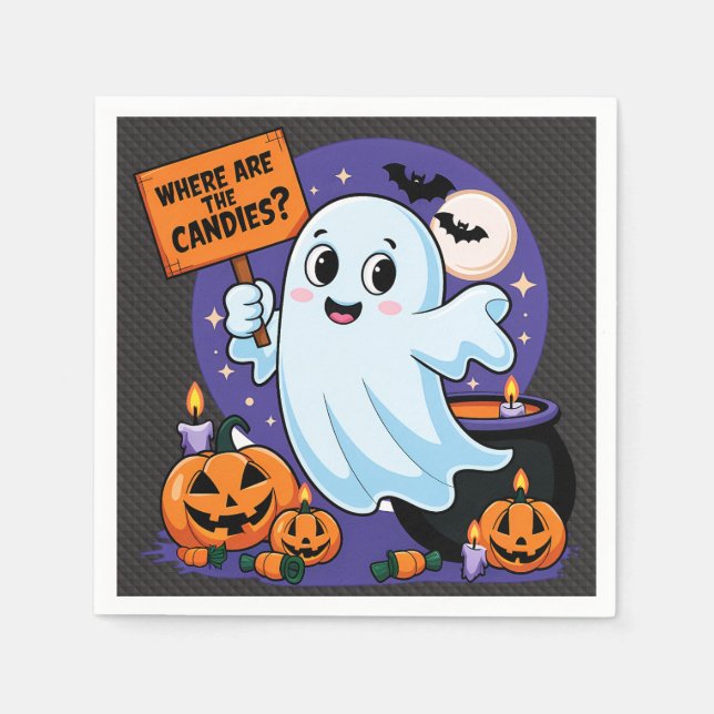 Halloween humor gum napkin (Front)