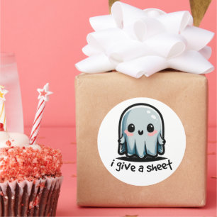 Halloween humour classic round sticker