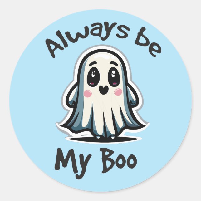 Halloween humour  classic round sticker (Front)