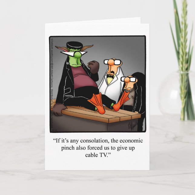 Halloween Humour Greeting Card (Front)