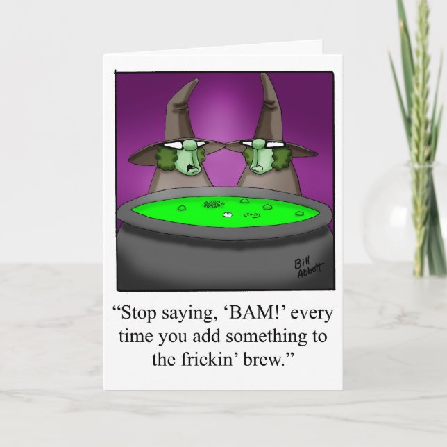 Halloween Humour Greeting Card For Halloween (Front)