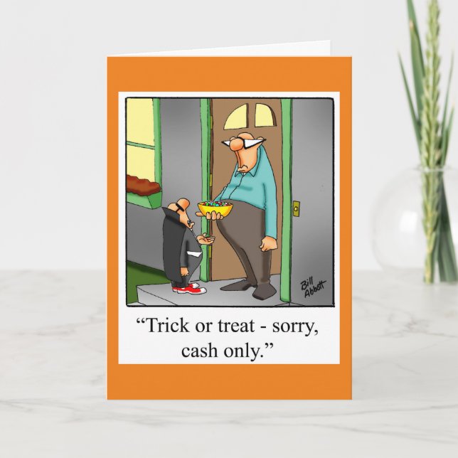 Halloween Humour Greeting Card For Halloween (Front)