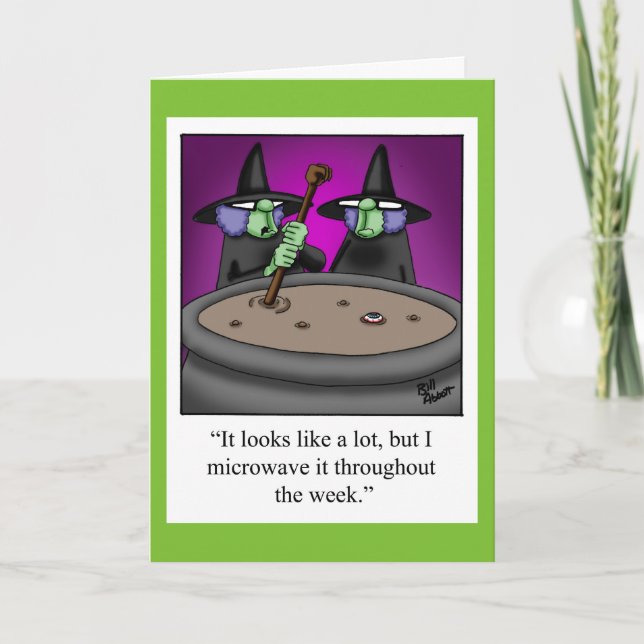 Halloween Humour Greeting Card For Halloween (Front)