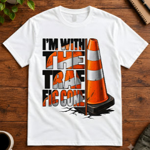 Halloween Humour Im With The Traffic Cone Party T-Shirt