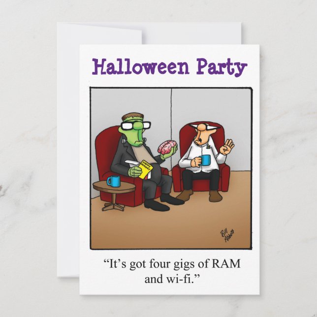 Halloween Humour Party Invitations "Spectickles" (Front)
