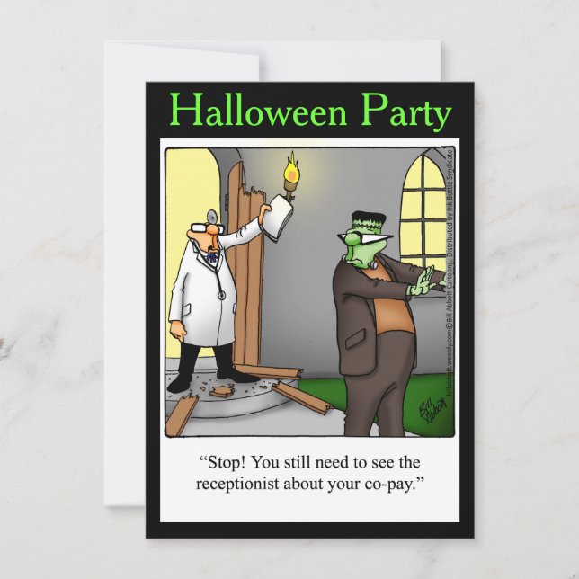 Halloween Humour Party Invitations "Spectickles" (Front)