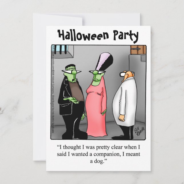 Halloween Humour Party Invitations "Spectickles" (Front)