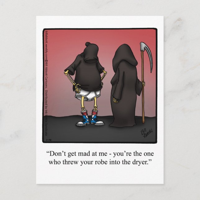 Halloween Humour Postcard  (Front)