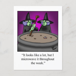Halloween Humour Postcard