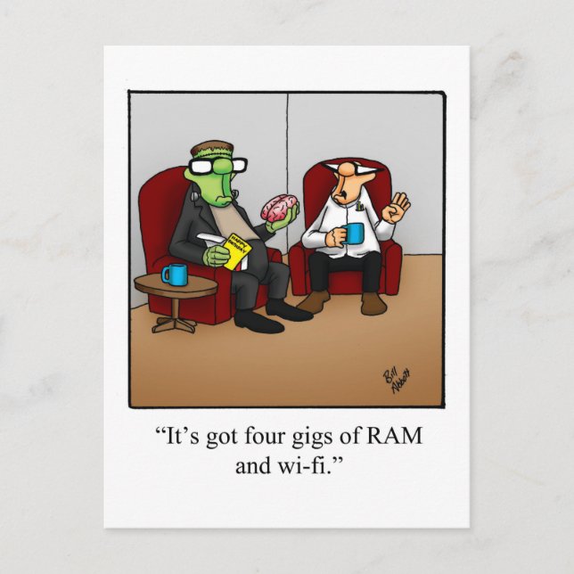 Halloween Humour Postcard  (Front)