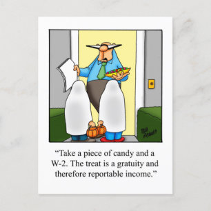 Halloween Humour Postcard