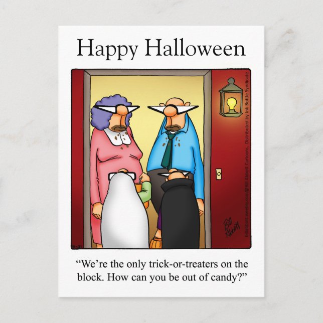 Halloween Humour Postcards "Spectickles" (Front)