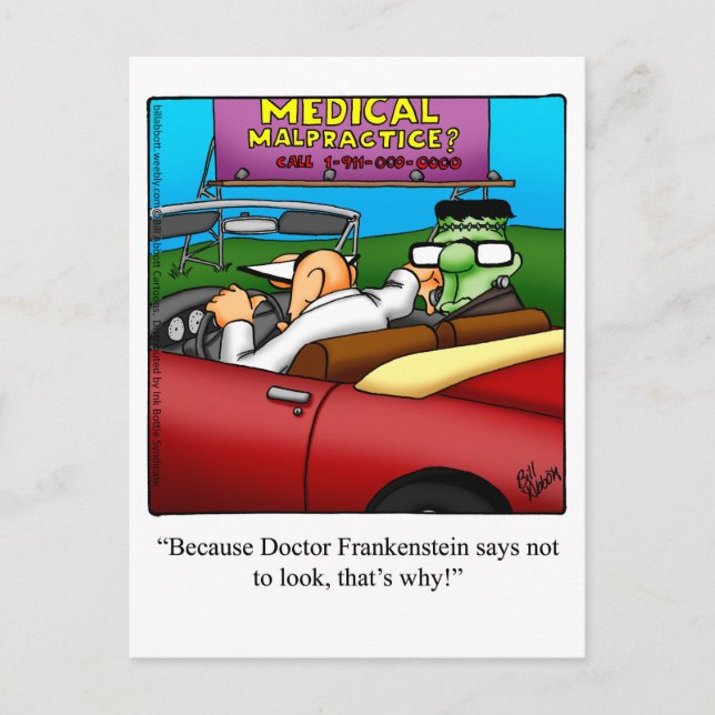 Halloween Humour Postcards "Spectickles" (Front)