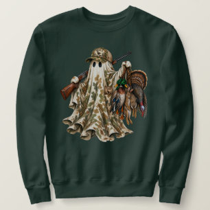 Halloween Hunting Ghost Mallard Duck Wild Turkey Sweatshirt