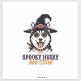 Halloween Husky Shirt Witch Dog Vintage Graphic