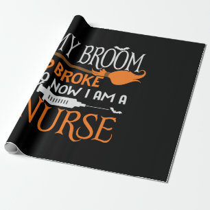 Halloween I Am A Nurse Birthday Wrapping Paper
