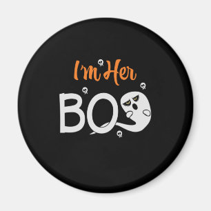 Halloween I Am Her Boos Birthday Magnet