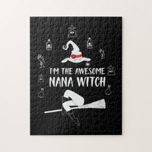 Halloween I Am The Awesome Nana Witches Jigsaw Puzzle
