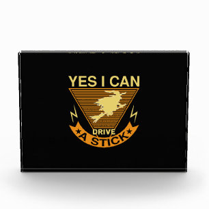 Halloween I Can Drive A Stick Birthday Photo Block
