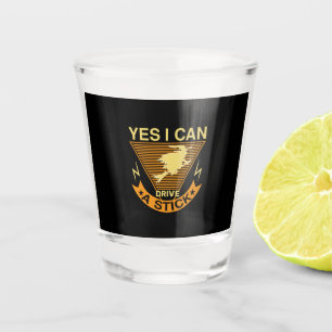 Halloween I Can Drive A Stick Birthday Shot Glass