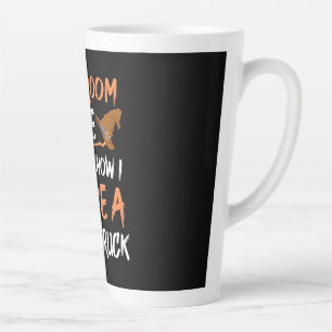 Halloween I Drive A Mail Truck Latte Mug