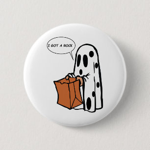 Halloween I Got A Rock Ghost 6 Cm Round Badge