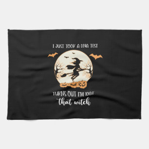 Halloween I Just Took A DNA Test Birthday Tea Towel