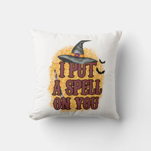 Halloween I Put A Spell On You Birthday Cushion