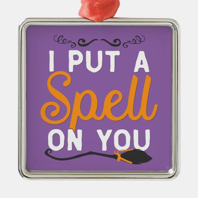 Halloween - I Put A Spell On You Metal Tree Decoration (Front)