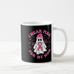Halloween I Wear Pink For My Mum Breast Cancer Kid Coffee Mug