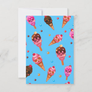 halloween ice cream skulls invitation