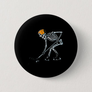 Halloween Ice Hockey Skeleton Costume Boys Kids Yo 6 Cm Round Badge