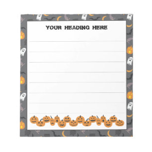 Halloween icons custom notepad