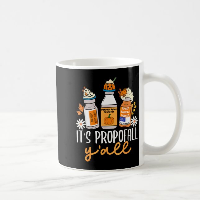 Halloween Icu Nurse Its Profall Y'all Crna Icu Fal Coffee Mug (Right)