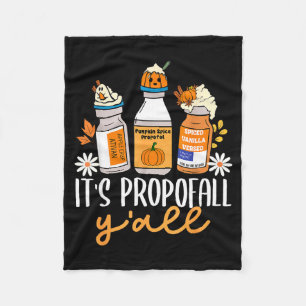 Halloween Icu Nurse Its Profall Y'all Crna Icu Fal Fleece Blanket