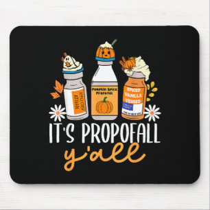 Halloween Icu Nurse Its Profall Y'all Crna Icu Fal Mouse Mat