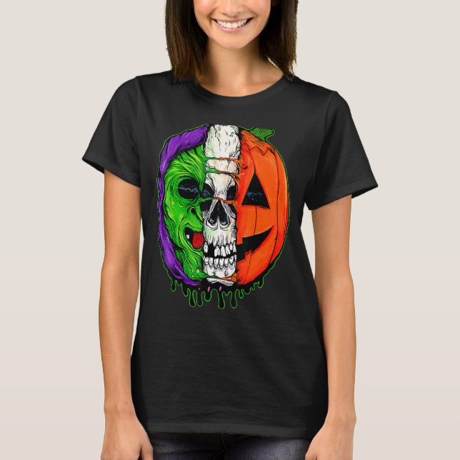 Halloween Iii Silver Shamrock Masks Here For The C T-Shirt (Front)