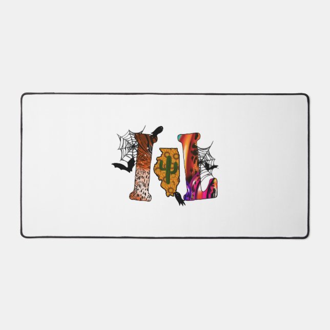 Halloween Illinois Desk Mat (Front)