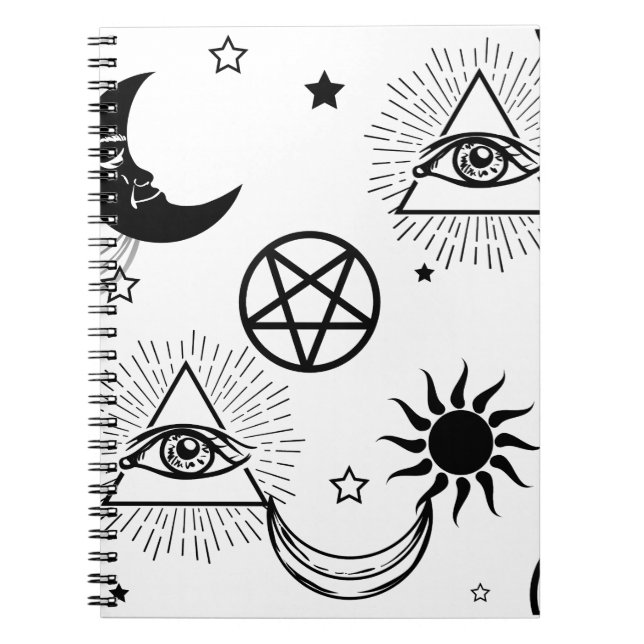 halloween illuminati eye notebook (Front)