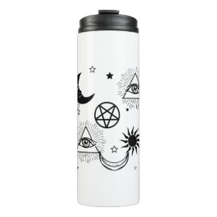 halloween illuminati eye thermal tumbler