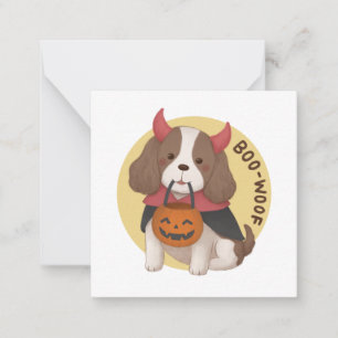Halloween Illustration: Boo-Woof Card