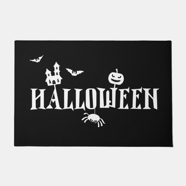 Halloween Illustration Deurmat Doormat (Front)