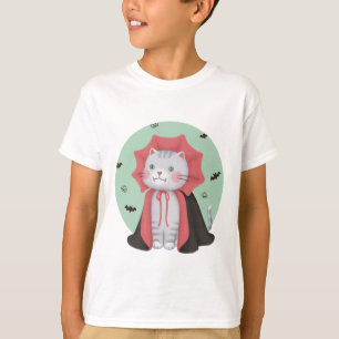 Halloween Illustration: Vampire Cat T-Shirt