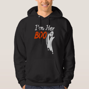 Halloween I'm Her Boo I'm His Witch Matching Coupl Hoodie